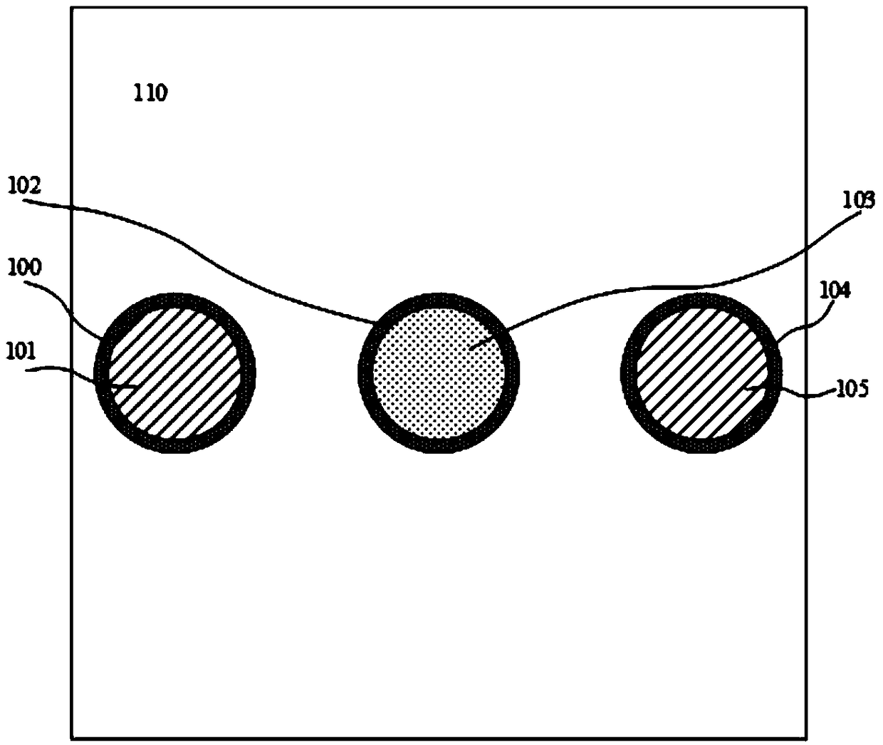 Differential multi-bit through silicon via structure and preparation method thereof