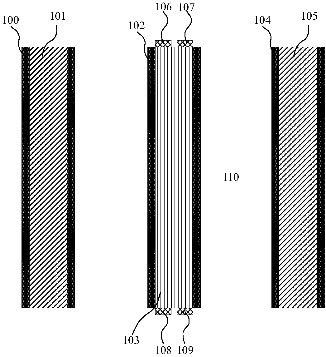 Differential multi-bit through silicon via structure and preparation method thereof