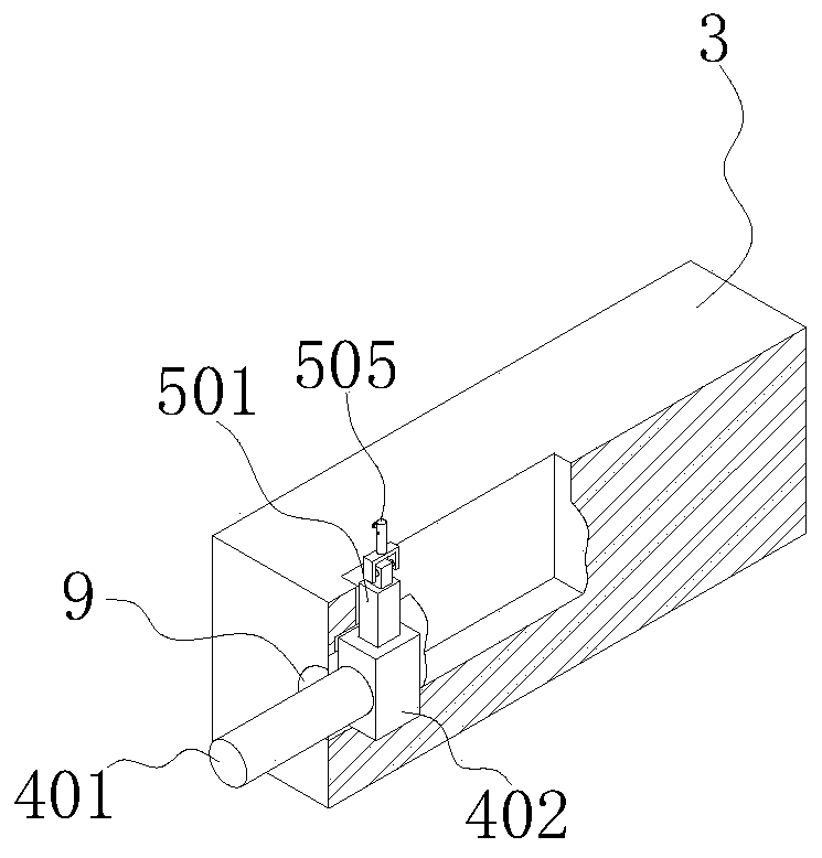 Mold storage device with space adjusting function