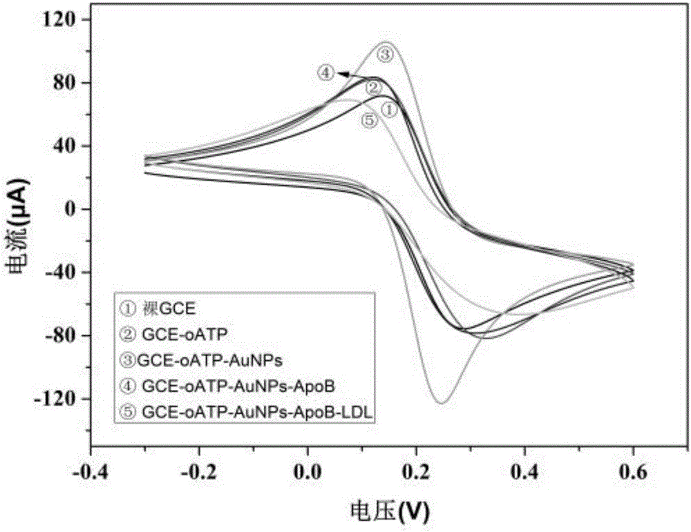 Method for detecting low density lipoprotein cholesterin through double-enzyme concerted catalysis silver deposition