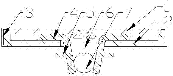 Door hinge fixing plate connecting structure