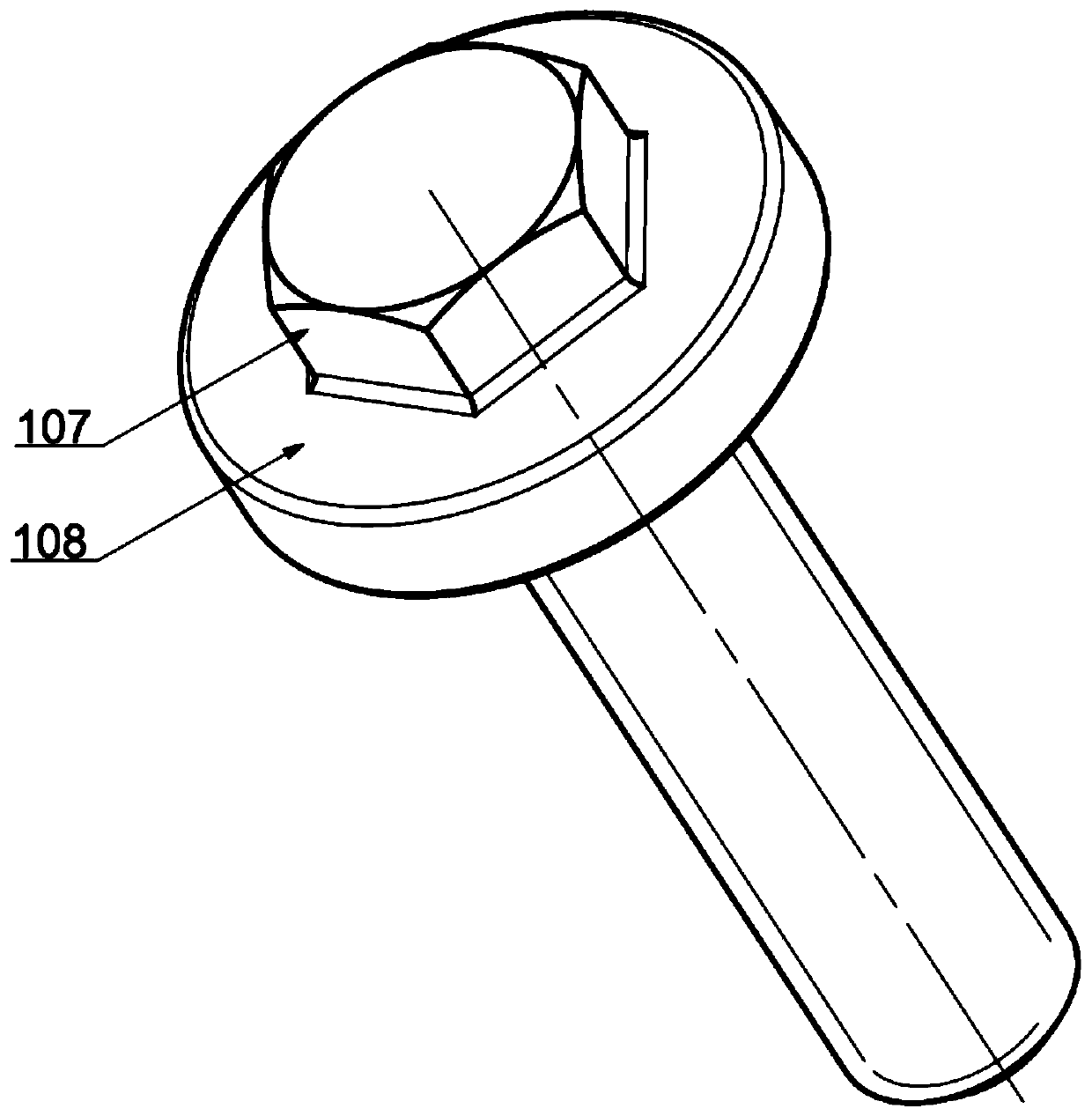 Press-riveting bolt