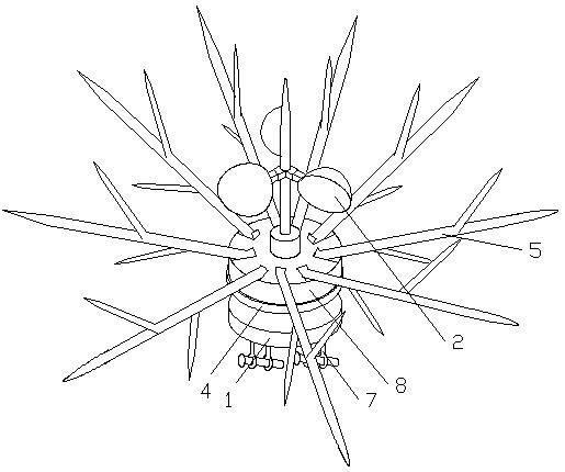 Insulated rotary anti-bird device and use method thereof