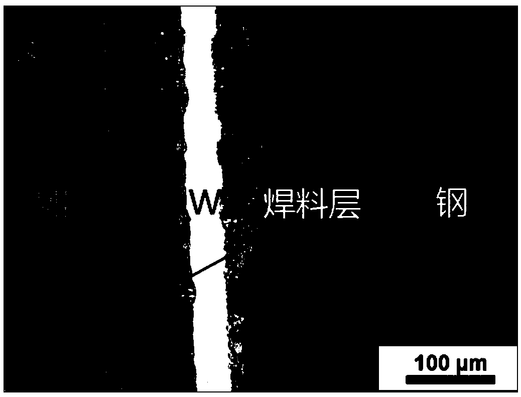 Molybdenum/steel connector and preparation method thereof