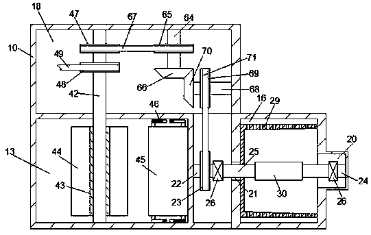 Crushing and sorting device for waste battery