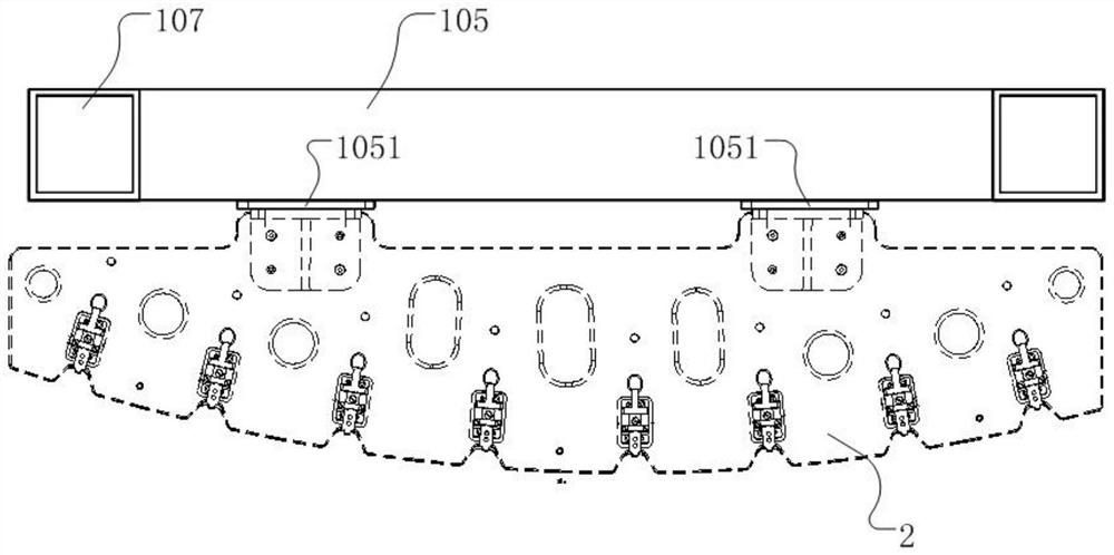 Integral positioning device and method for cap-shaped stringer