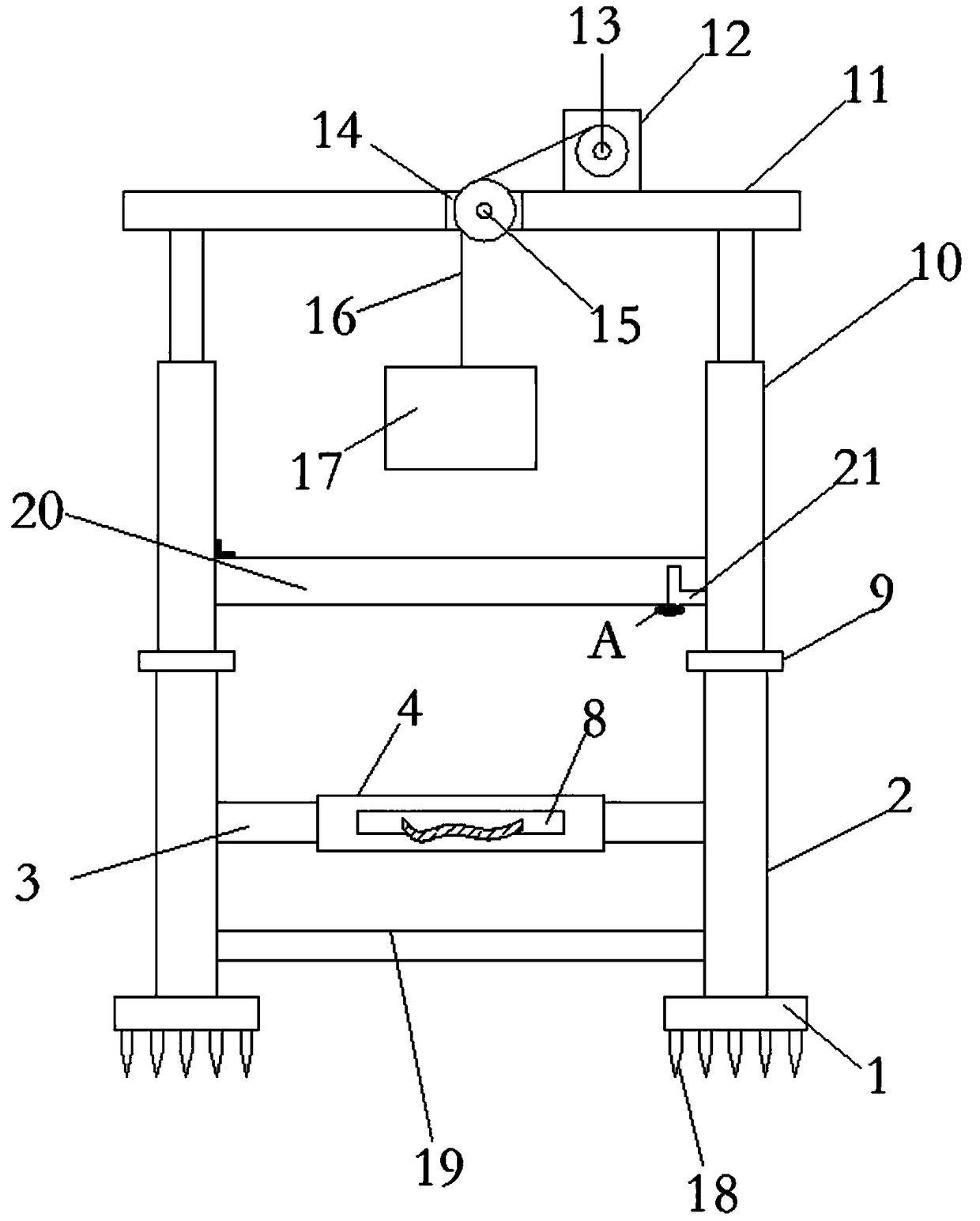 Building piling machine