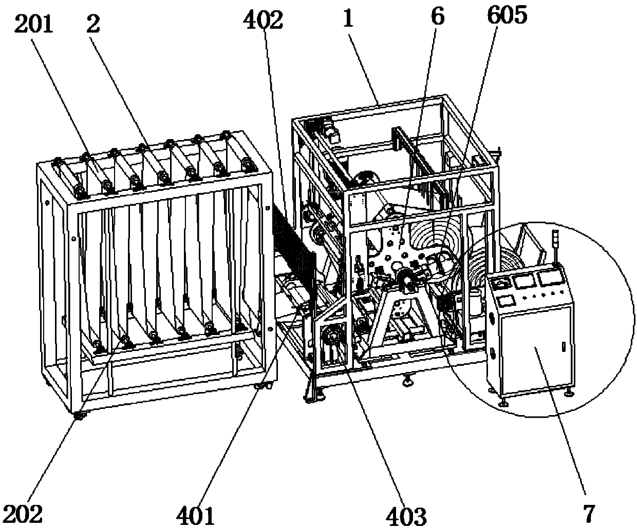 Automatic aluminum foil winding machine