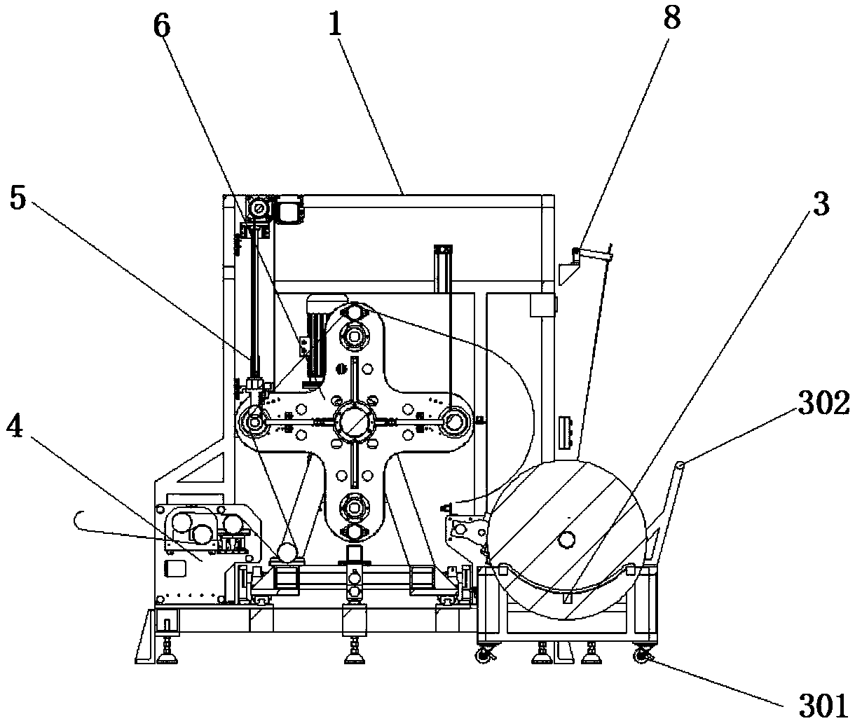 Automatic aluminum foil winding machine