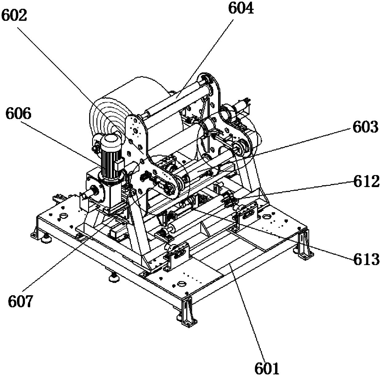 Automatic aluminum foil winding machine