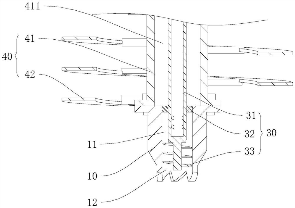 Bidirectional stirring device and composite foundation construction method