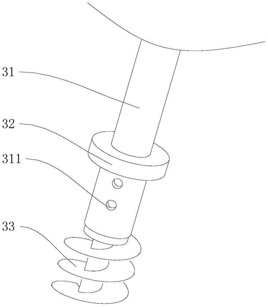 Bidirectional stirring device and composite foundation construction method