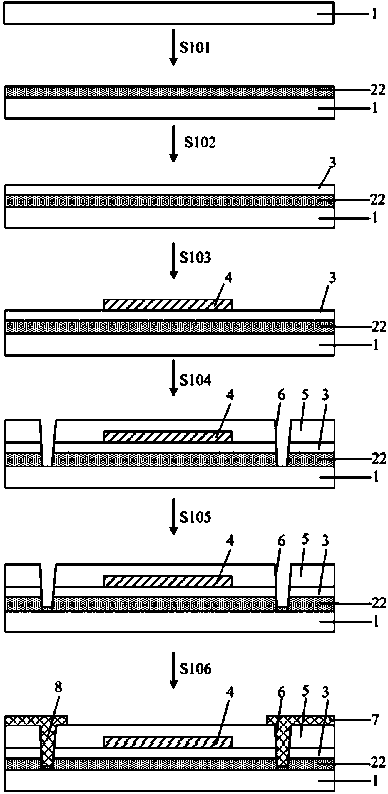 Manufacturing method for low-temperature polycrystalline silicon thin film transistor and array substrate