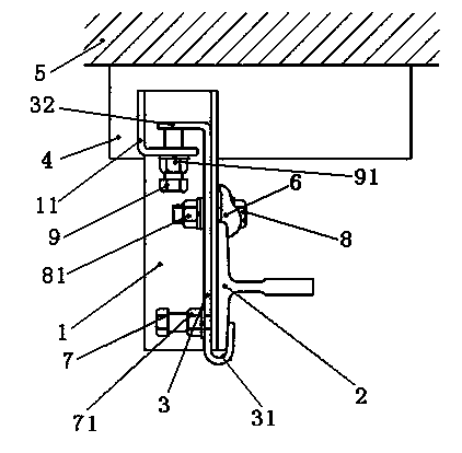 Miniaturization lifting bearing device with guide rail