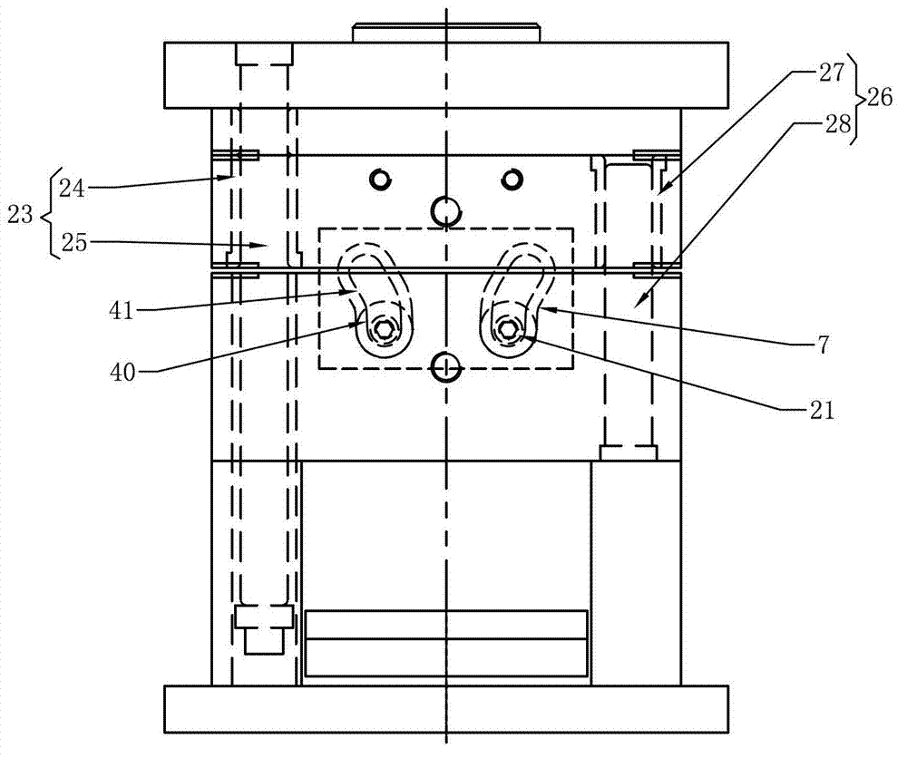 Injection mold for manufacturing PLC (programmable logic controller) cover