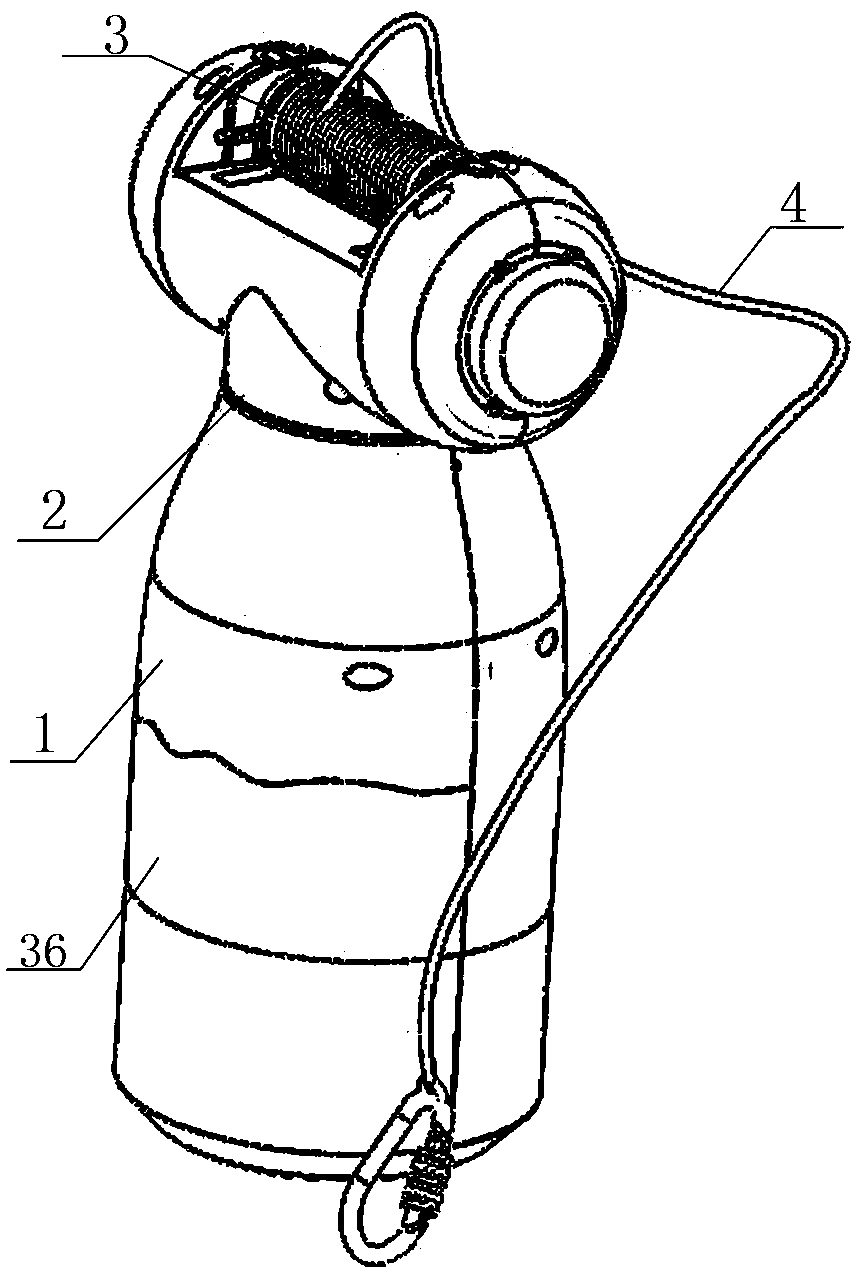 High-rise building fire escape device