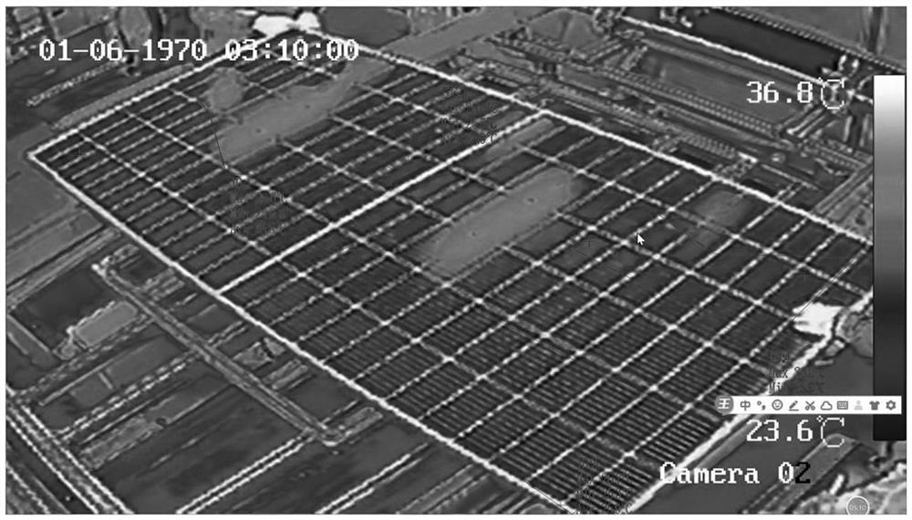 Method for detecting temperature of solar cell module based on infrared temperature measuring device