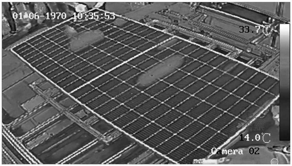 Method for detecting temperature of solar cell module based on infrared temperature measuring device