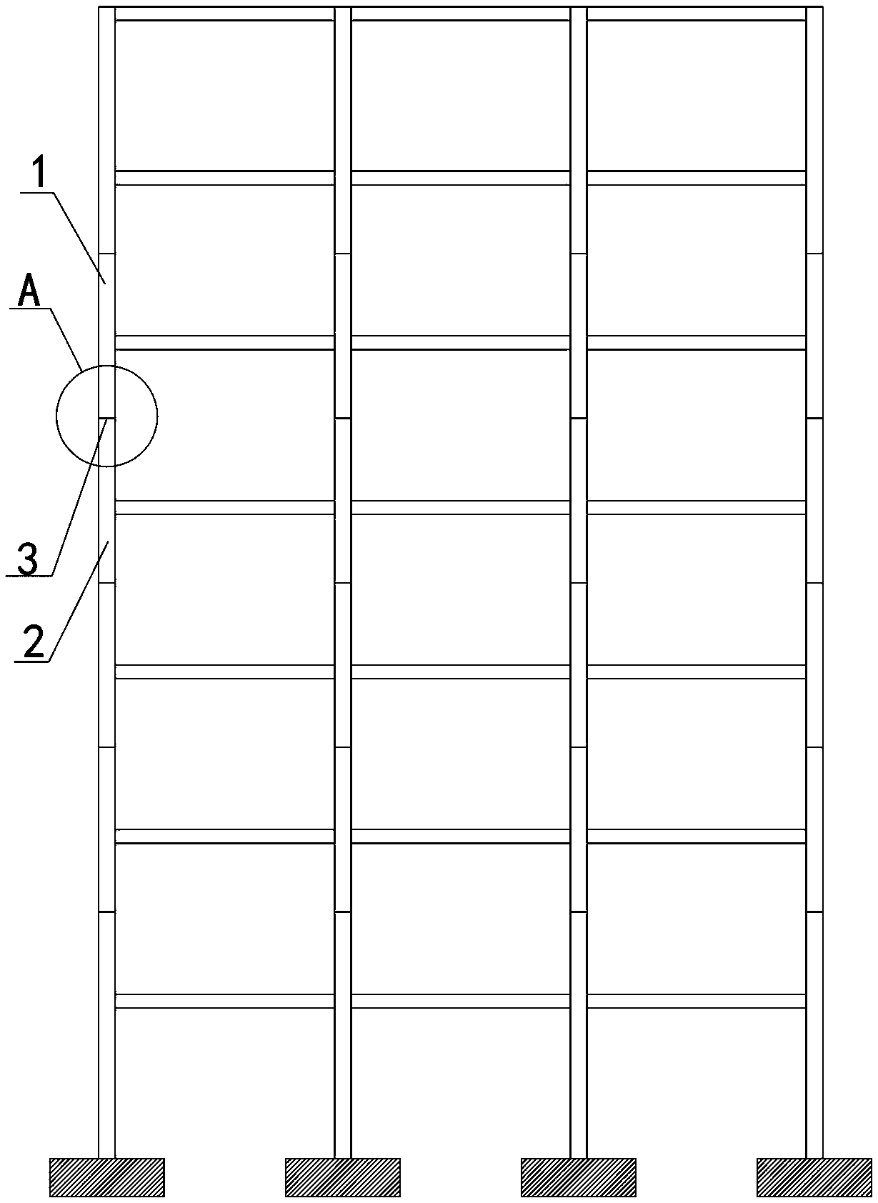 Bending and shearing separation type prefabricated assembly-type frame column and construction method thereof