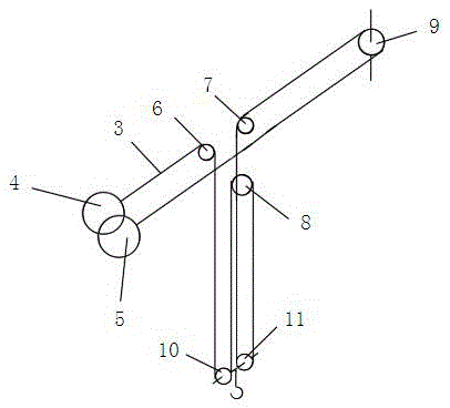 Crane capable of being integrally lowered