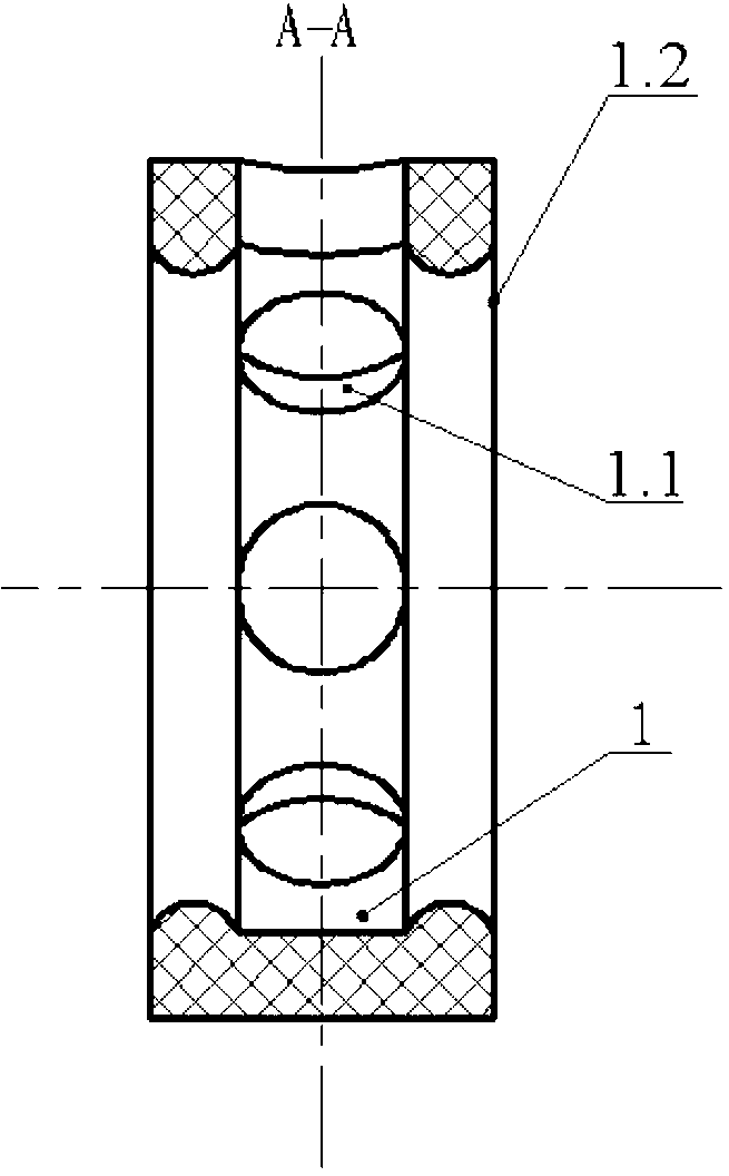 Method for designing two arc surfaces on inner diameter end face of retainer