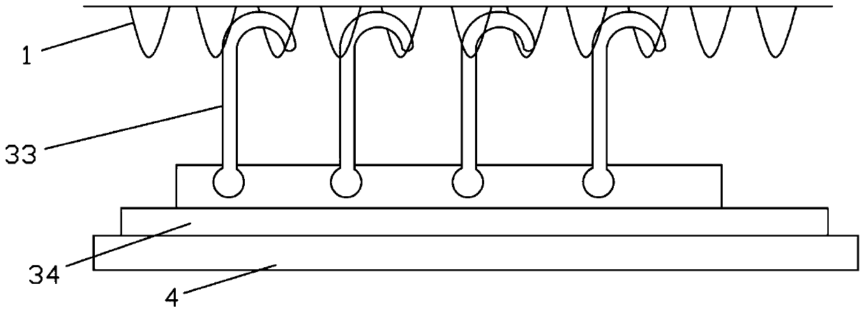 Installation structure of cleaning rag