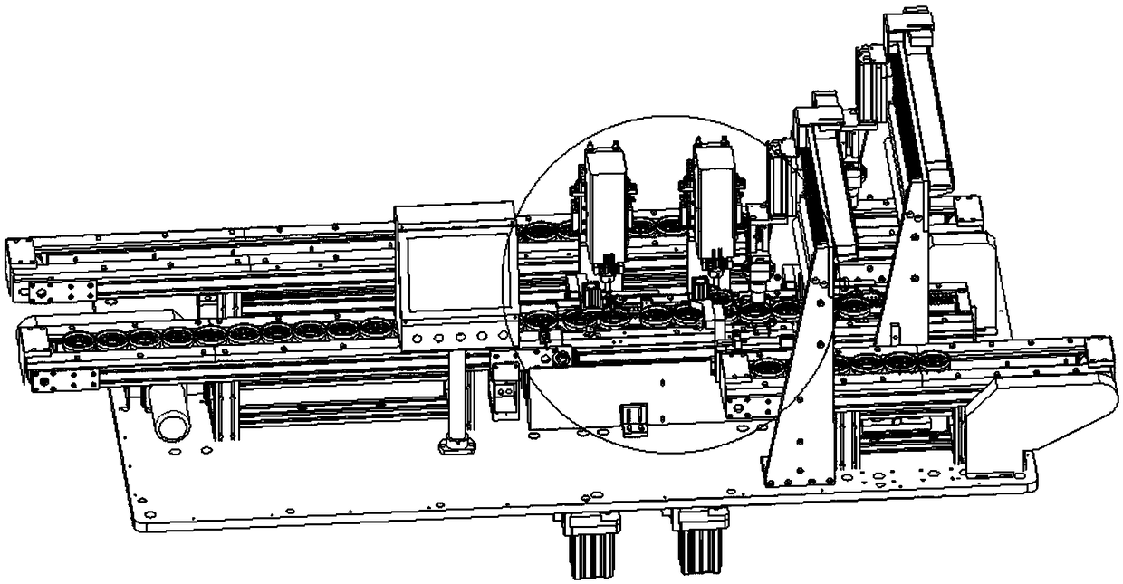 Positioning device for go-no gauge detecting device