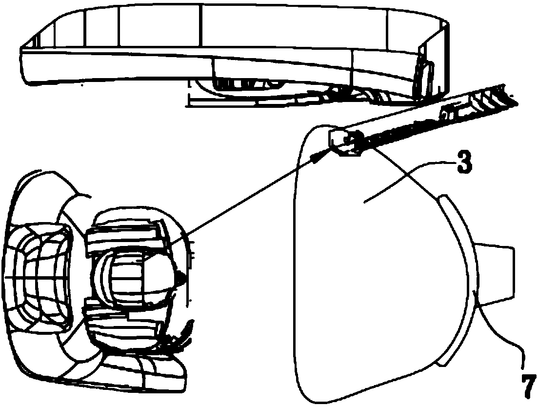 Automobile safety airbag device and vehicle adopting same