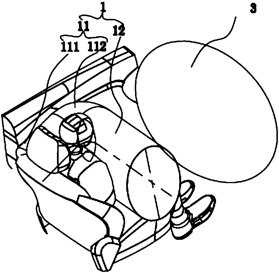 Automobile safety airbag device and vehicle adopting same