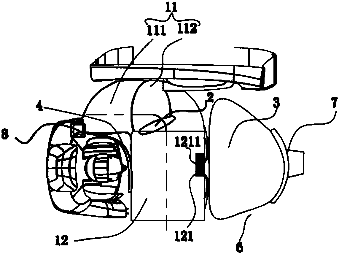 Automobile safety airbag device and vehicle adopting same