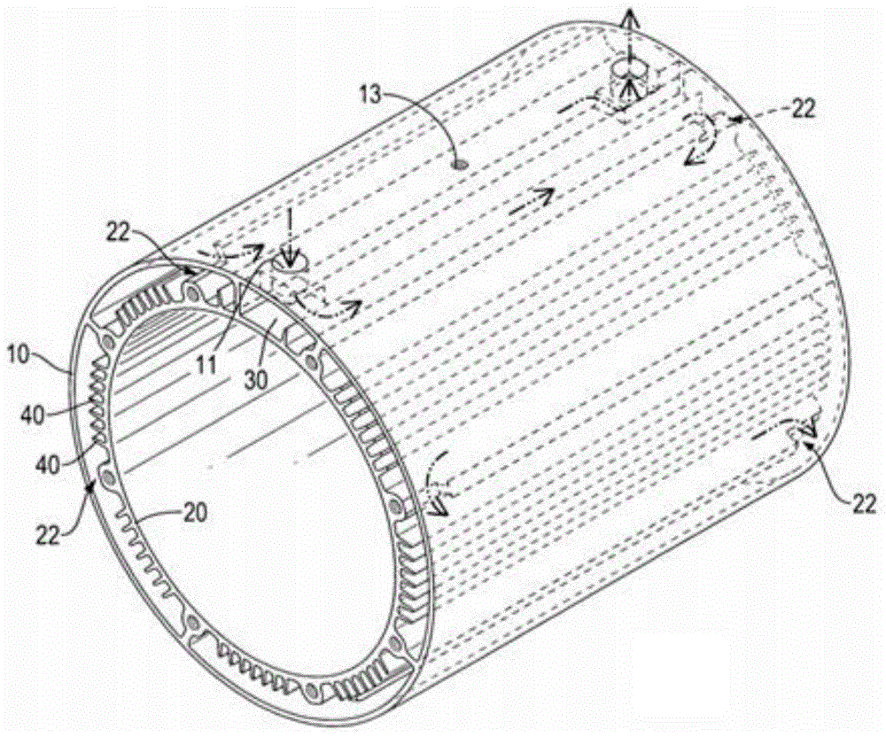 Liquid-cooled motor