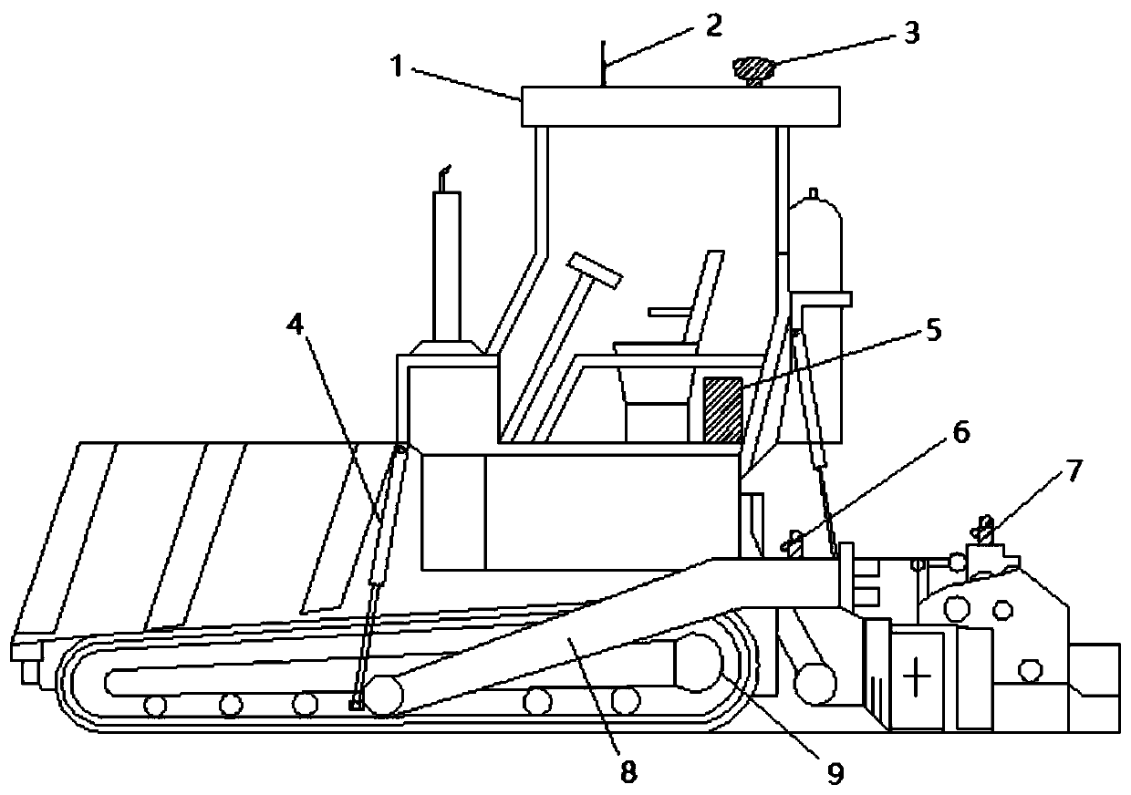 Automatic road paving robot