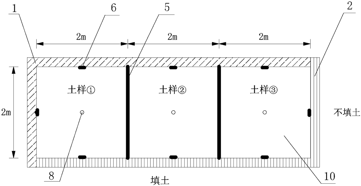 Multifunctional testing apparatus for on-site determination of expansion of sulfuric acid salinized soil saline