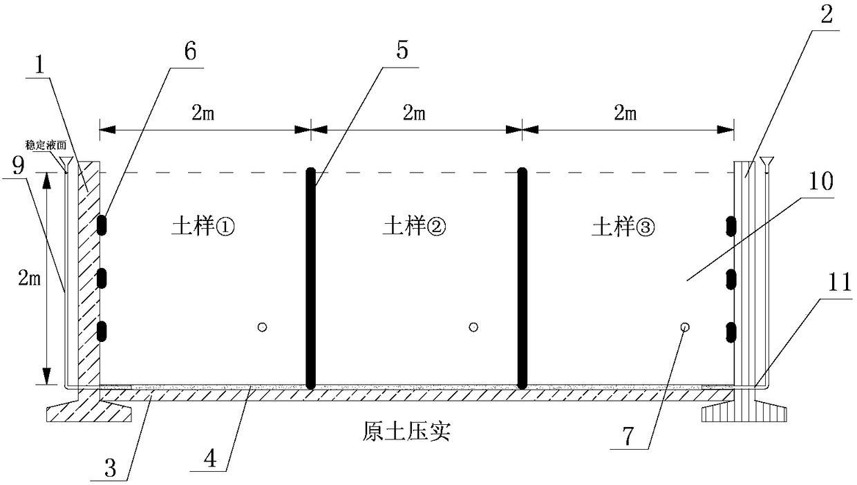 Multifunctional testing apparatus for on-site determination of expansion of sulfuric acid salinized soil saline