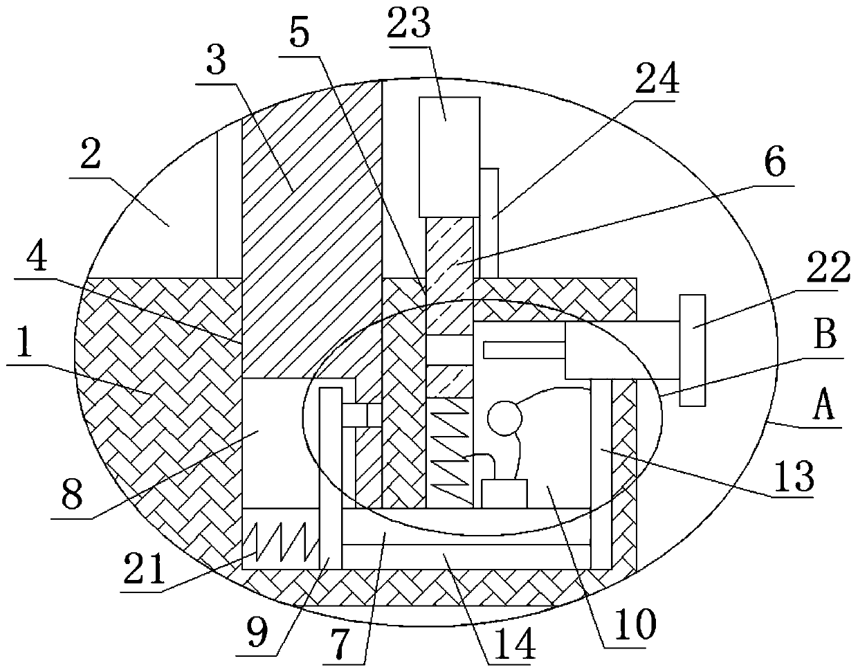 Computer information leakage prevention device and use method