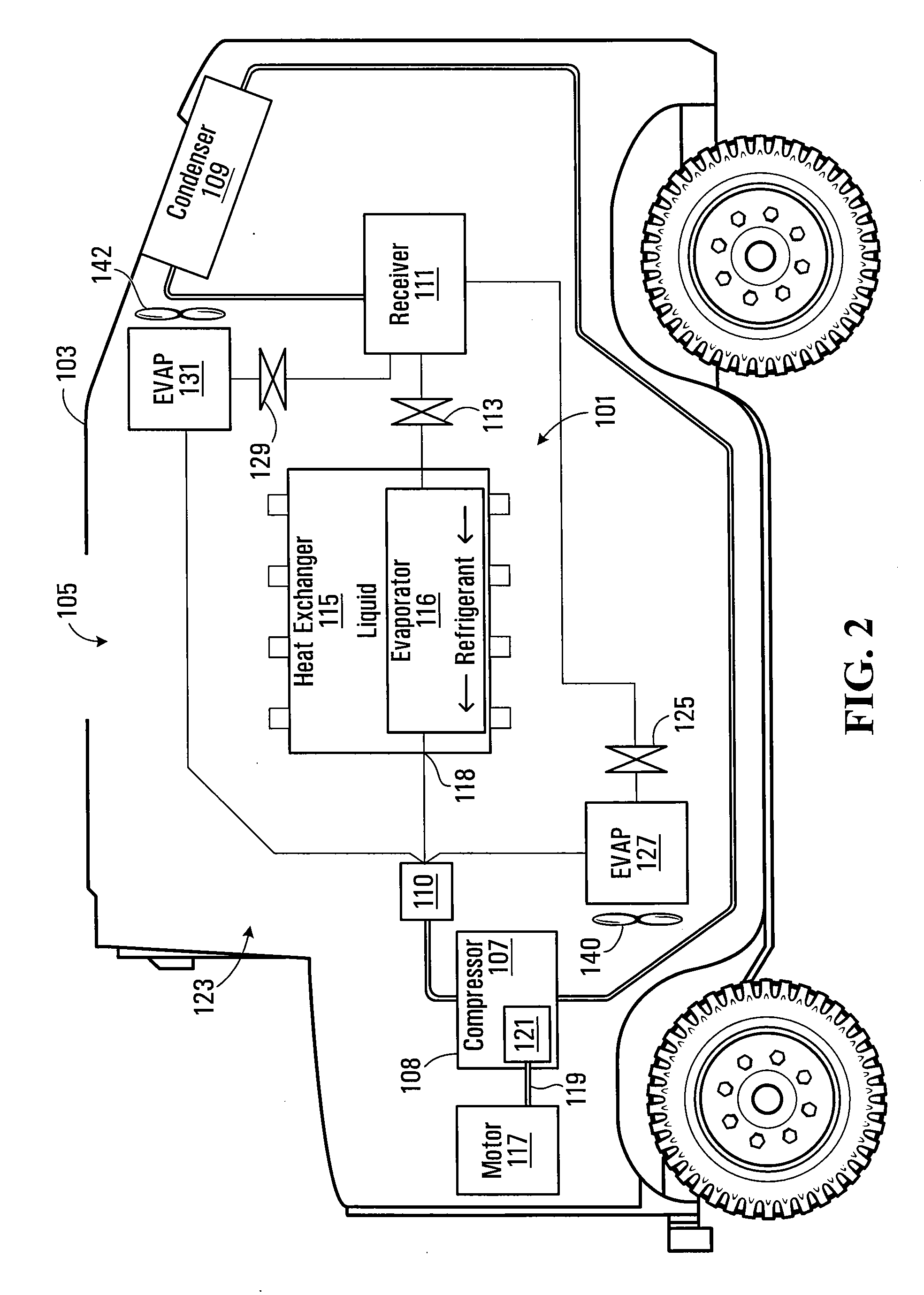 Cooling and climate conditioning system for a vehicle