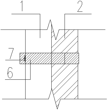 Structure and method for reinforcing ancient residential building wall column connection