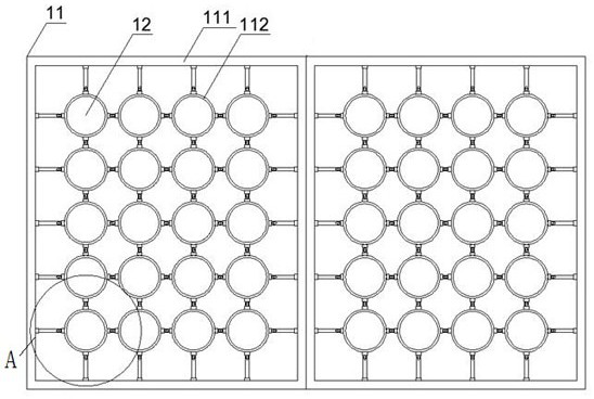 Composite ecological floating bed suspended with biofilm carrier