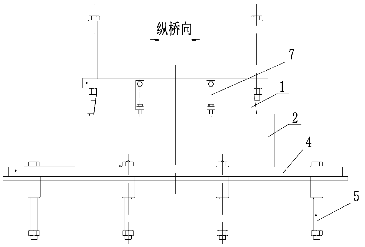 Method for reducing hogging moment of composite beam at cable-stayed bridge auxiliary pier under action of live load