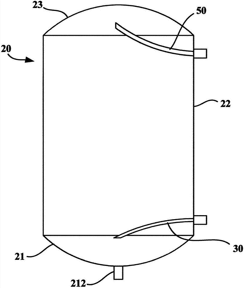 Water tank and heat pump water heater provided with same