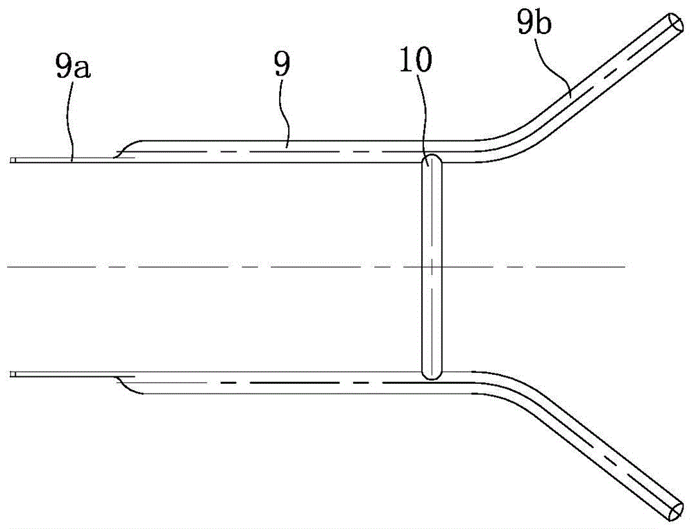 Handle bracket and skeleton connecting structure for mini-tiller