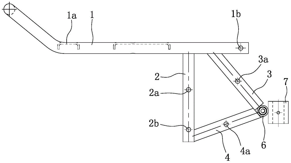 Handle bracket and skeleton connecting structure for mini-tiller