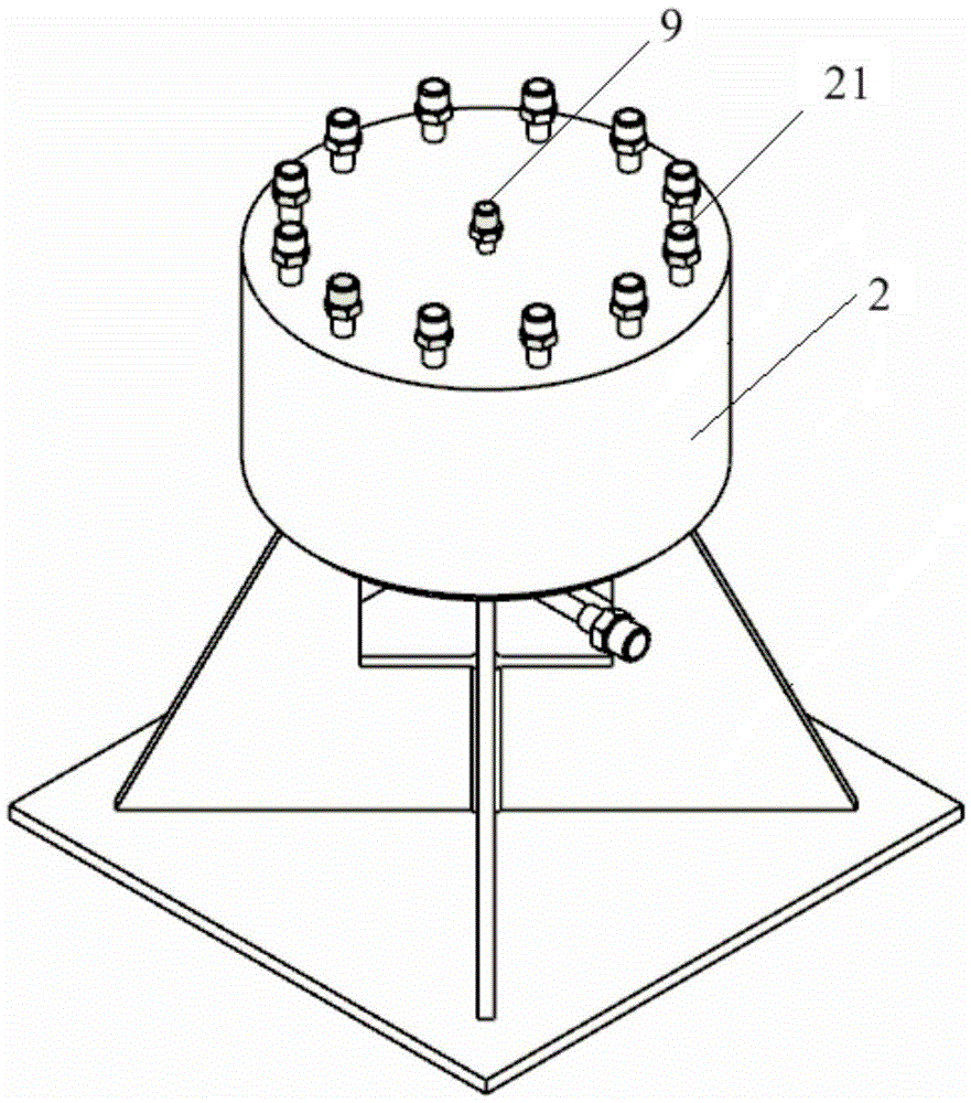 Calibrating device for fire extinguishing agent concentration measuring system