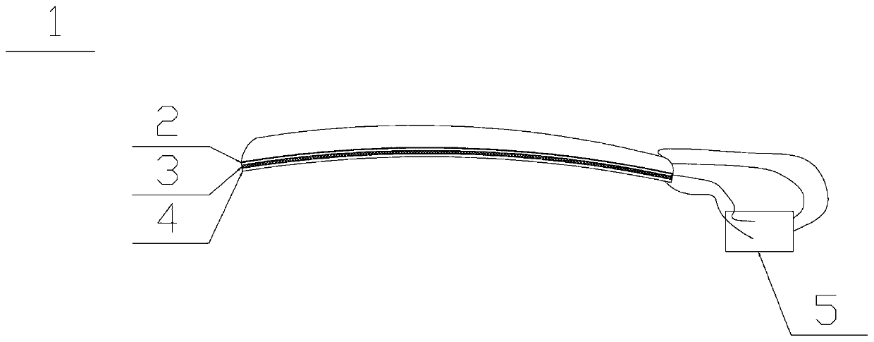 Multifunctional device with electrochromic, electric heating and electromagnetic shielding functions