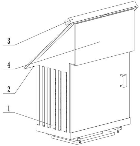 Anti-snow-accumulation power distribution cabinet