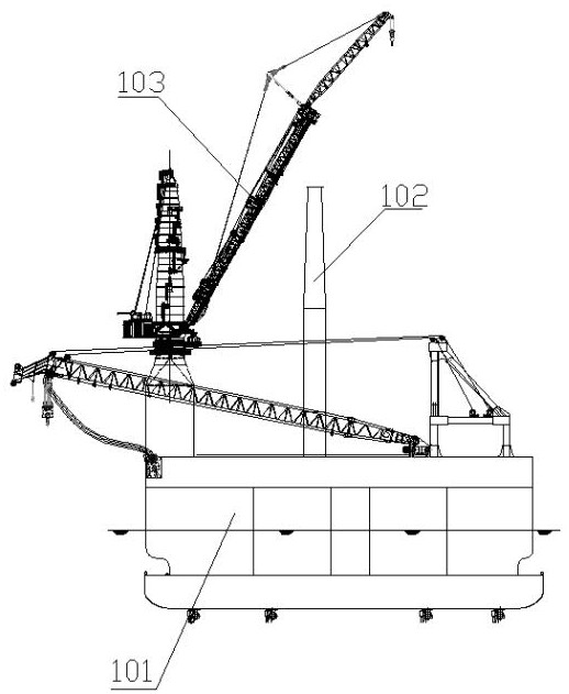 Offshore wind turbine pre-assembly process