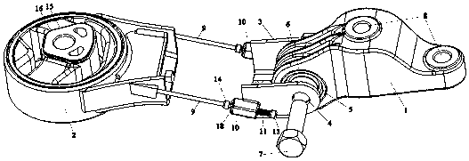 Novel damping suspension composite member