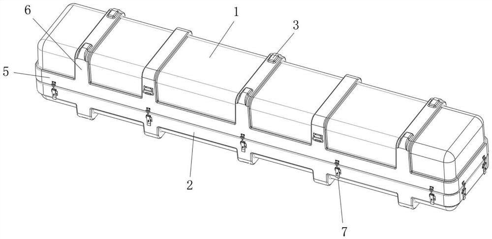 Intelligent transportation packaging box for composite materials