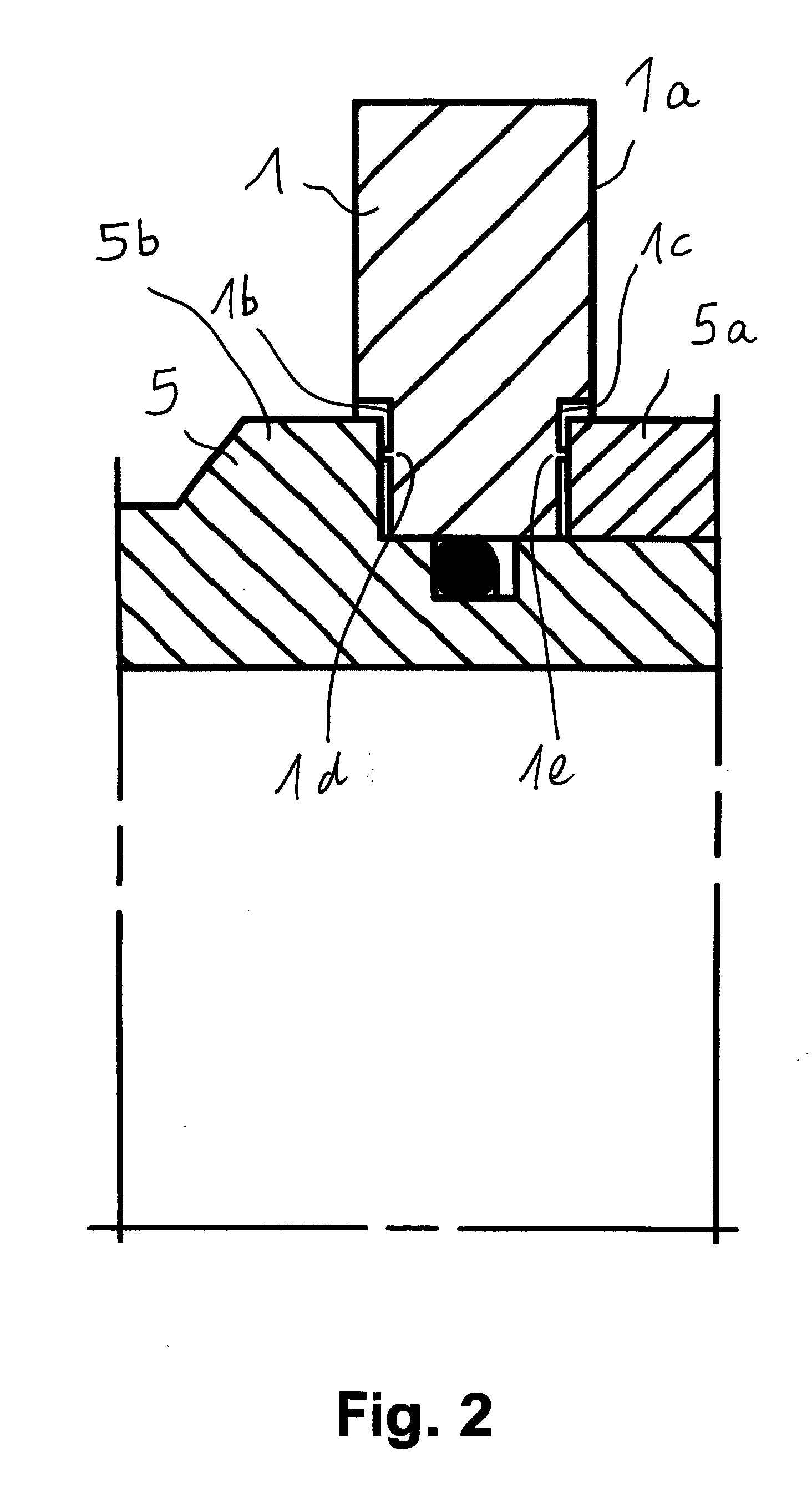 Mechanical face seal with a rotating counter ring and precisely defined clamping