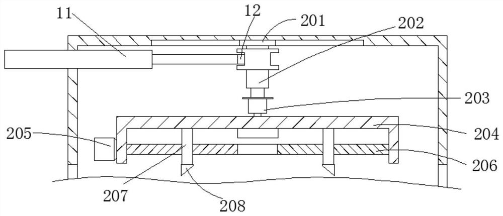 Shearing device for glass fiber-reinforced plastic production and processing and implementation method of shearing device